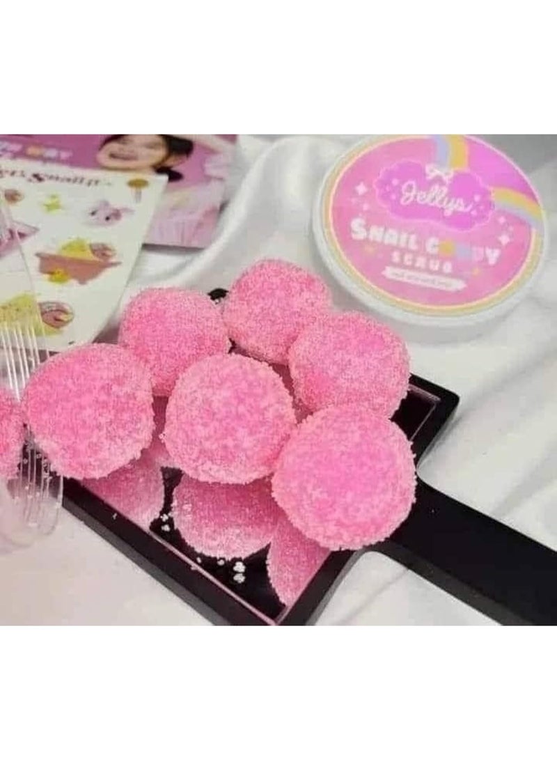 جيليز مقشر الجسم سيلكي جلو بخلاصة الحلزون - مقشر مغذي ومرطب لبشرة صحية ومنتعشة - 6 كرات تقشير - Image 4